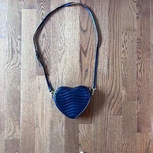 F21 Heart Quilted Purse